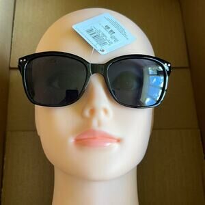 Square Club Sunglasses Black 100% UVA UVB Protection
